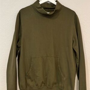 Men's Khaki Turtleneck Sweater